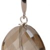 Round Crystal Drop Earrings | Smokey - Image 2