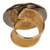 Swarovski Crystal Cocktail Ring | Gold Smokey - Image 2