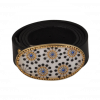 Black & White Floral Buckle | Black Belt | Med
