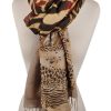 Viscose Scarf | Patchwork Brown - Image 3