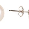 Freshwater Pearl Stud Earrings | 12mm Ivory - Image 2