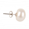 Freshwater Pearl Stud Earrings | 12mm Ivory