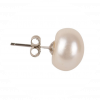 Freshwater Pearl Stud Earrings | 9mm Ivory