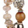 Crystal, Pearl & Agate Bracelet | Golden Bronze - Image 3