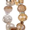 Crystal, Pearl & Agate Bracelet | Golden Bronze - Image 2